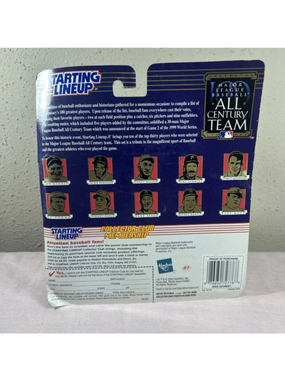 Mike Schmidt Philadelphia Phillies Starting Lineup HOF Collectible All Century